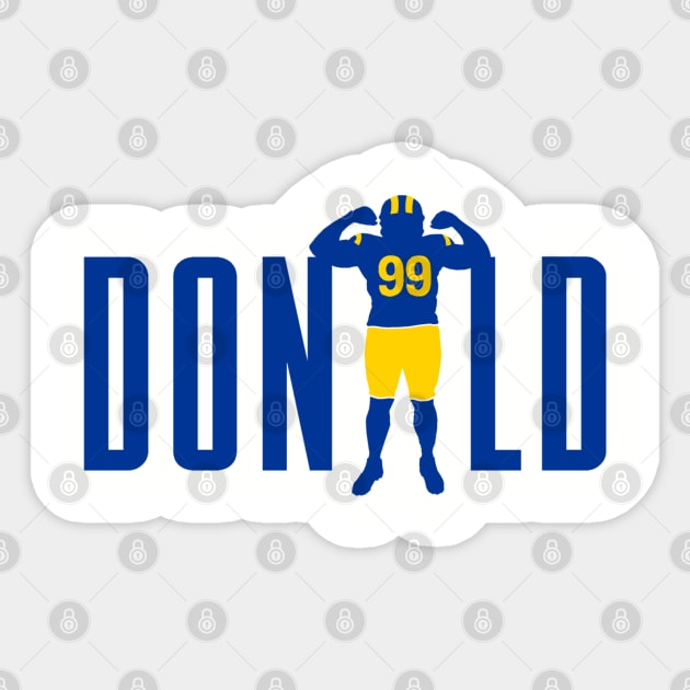 Donald 99, Los Angeles Football Sticker by FanSwagUnltd